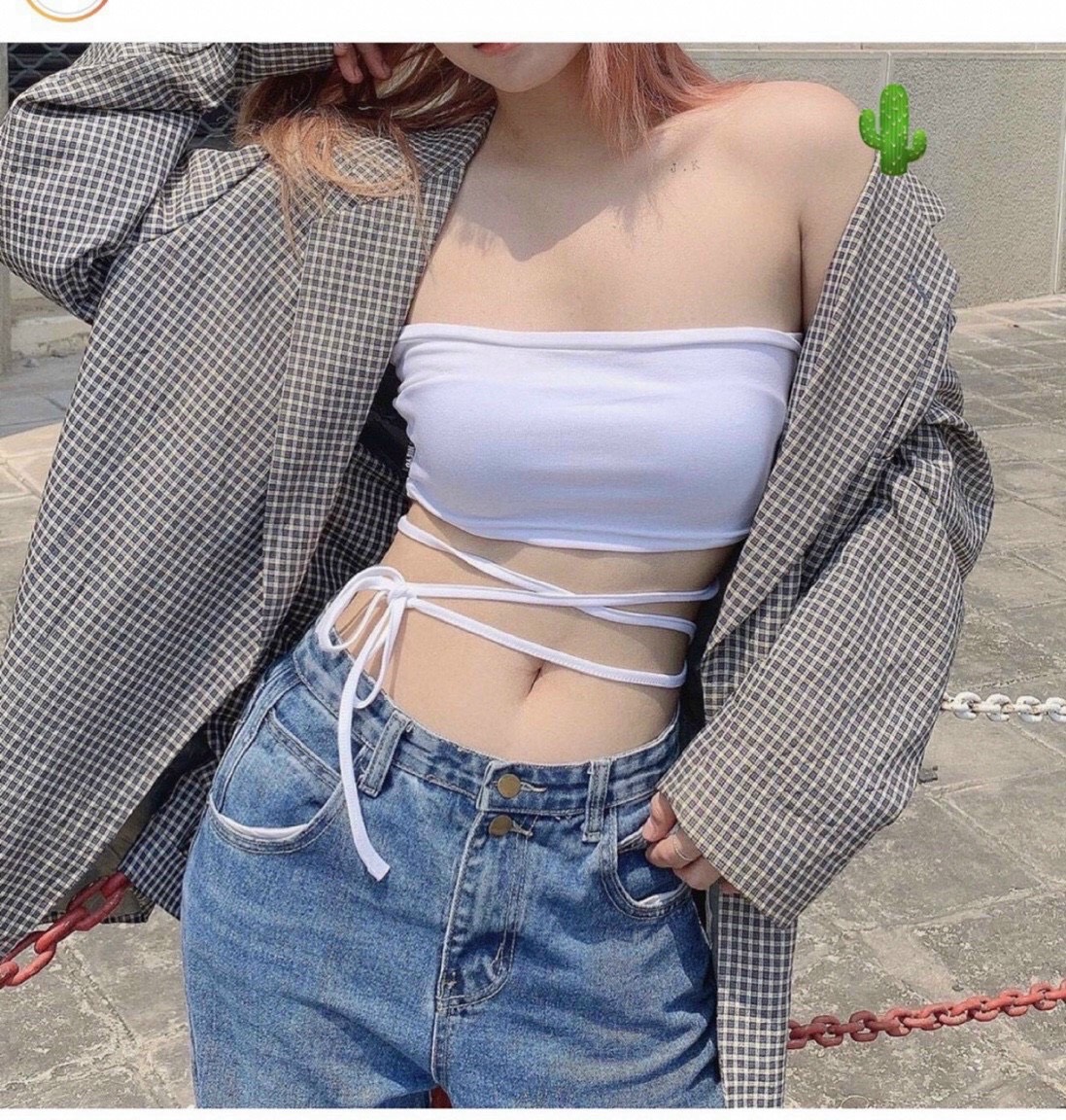 Áo cúp ngực đan giây eo cực hot DOTTIE FASHION
