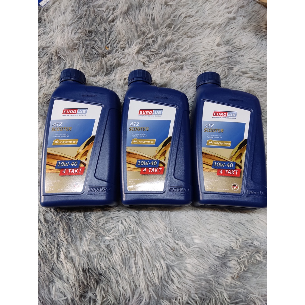 Dầu nhớt eurolub 4tz scooter 10w40 full tổng hợp dành cho nhiều loại xe ga