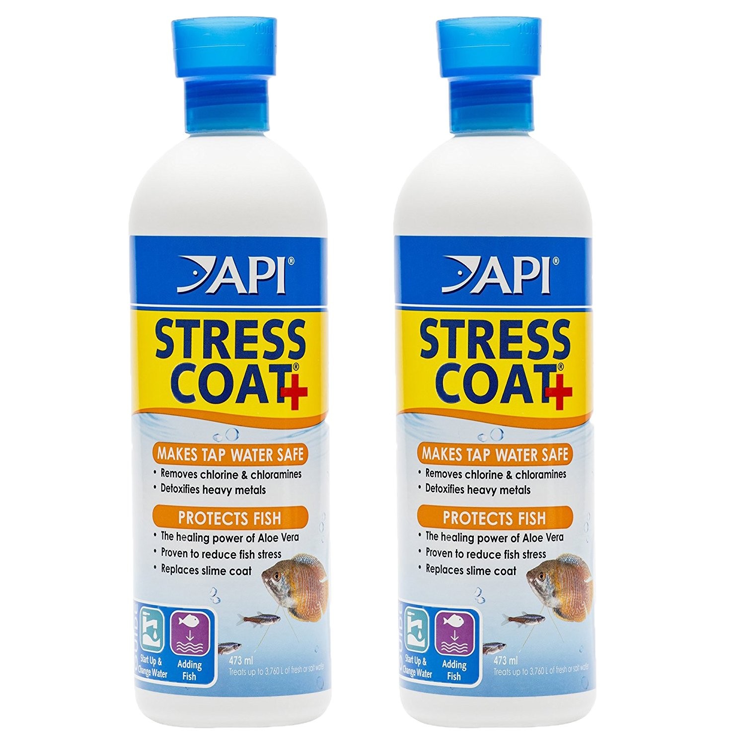 API STress Coat+ | Dung dịch chăm sóc cá - Giảm Stress - CHỐNG SỐC NƯỚC - Giúp CÁ KHỎE Tress Coat