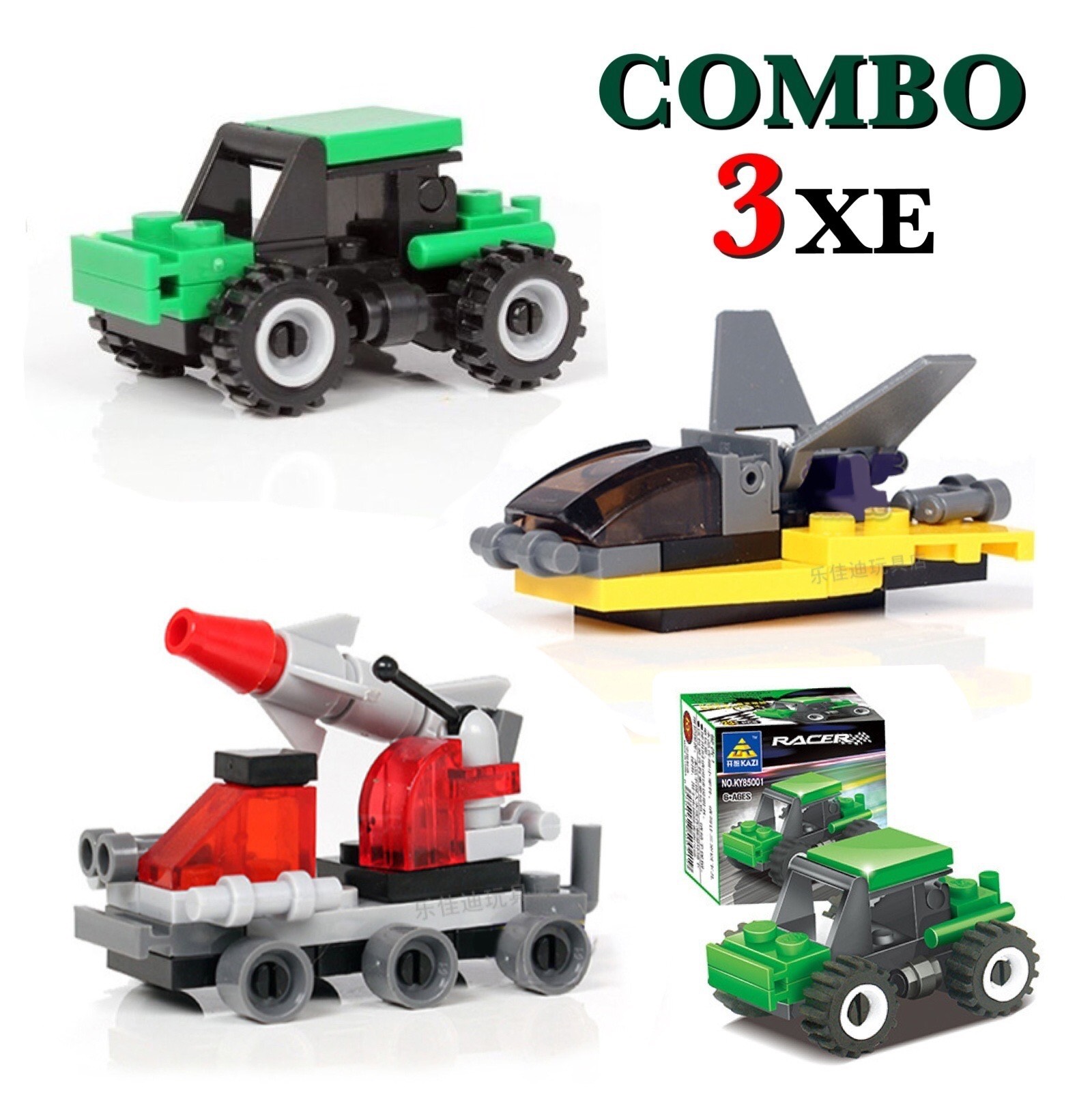 Combo đồ chơi trẻ em 3 xe ô tô xếp hình LEGO CITY từ 27 đến 32 chi tiết nhựa ABS cao cấp cho bé từ 4 tuổi trở lên phát triển trí tuệ và sáng tạo 1