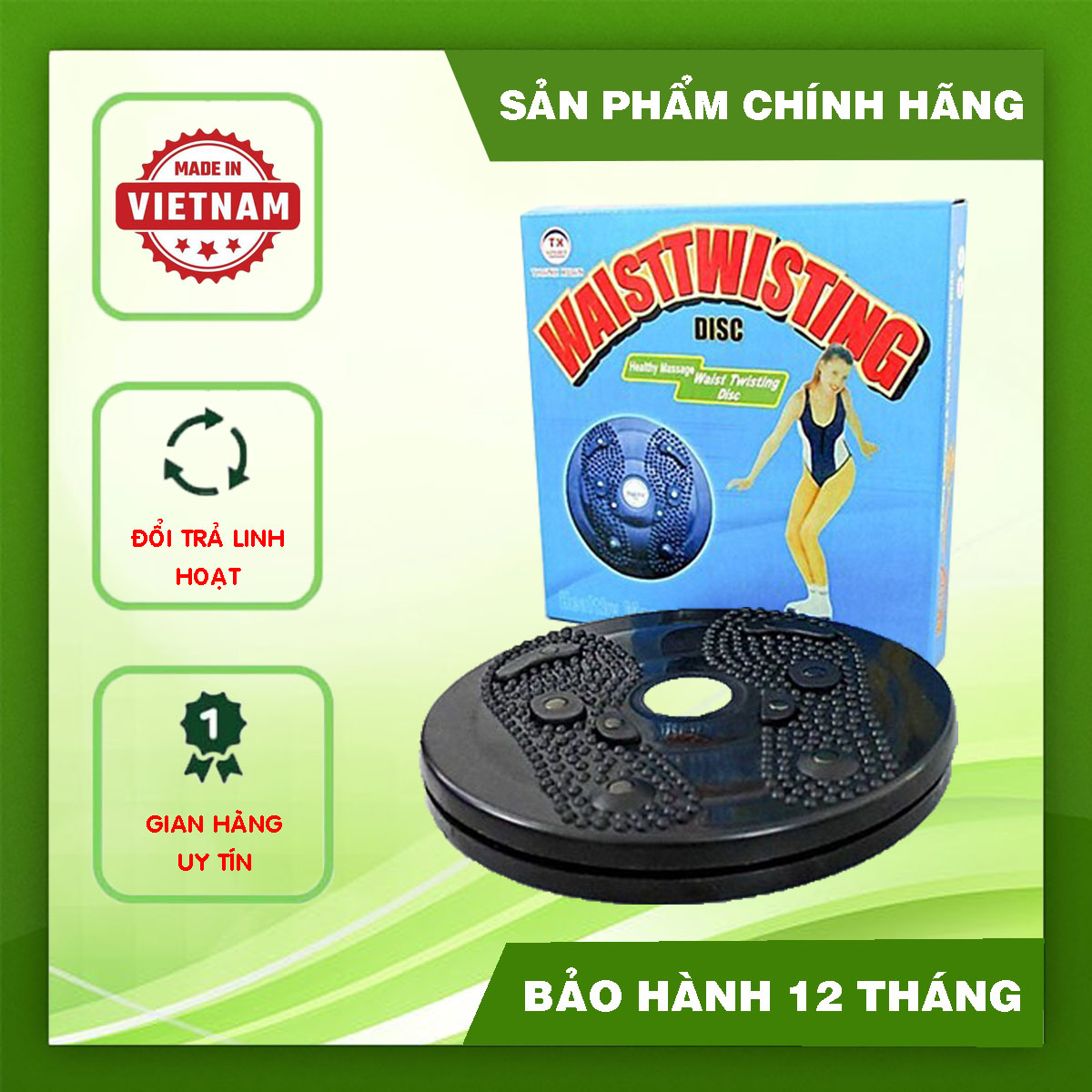 Đĩa Xoay Eo Tập Thể Dục 360 Độ Thanh Xuân