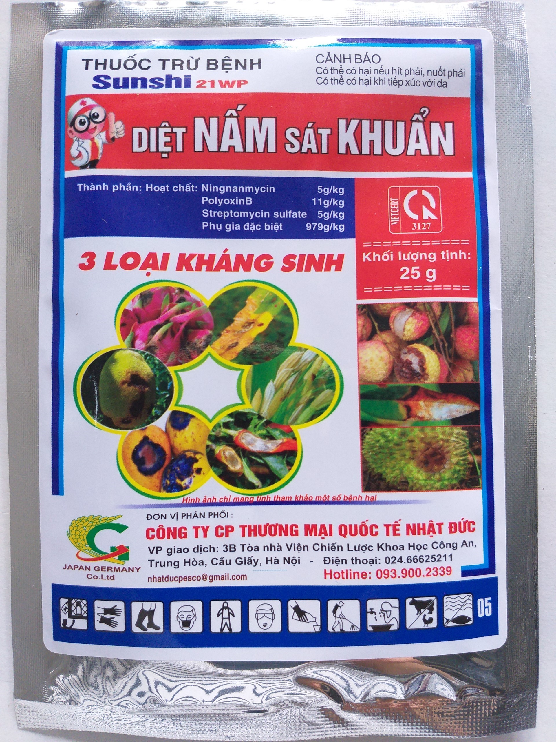 Thuốc diệt nấm, khuẩn cây trồng Sunshi 21WP - Diệt nấm, Sát khuẩn