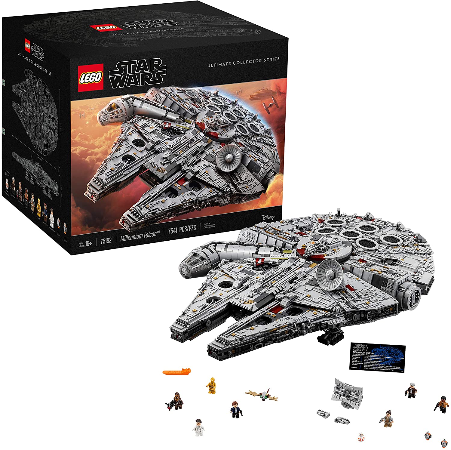 Đồ chơi xếp hình Chiến tranh giữa các vì sao Millennium Falcon 75192