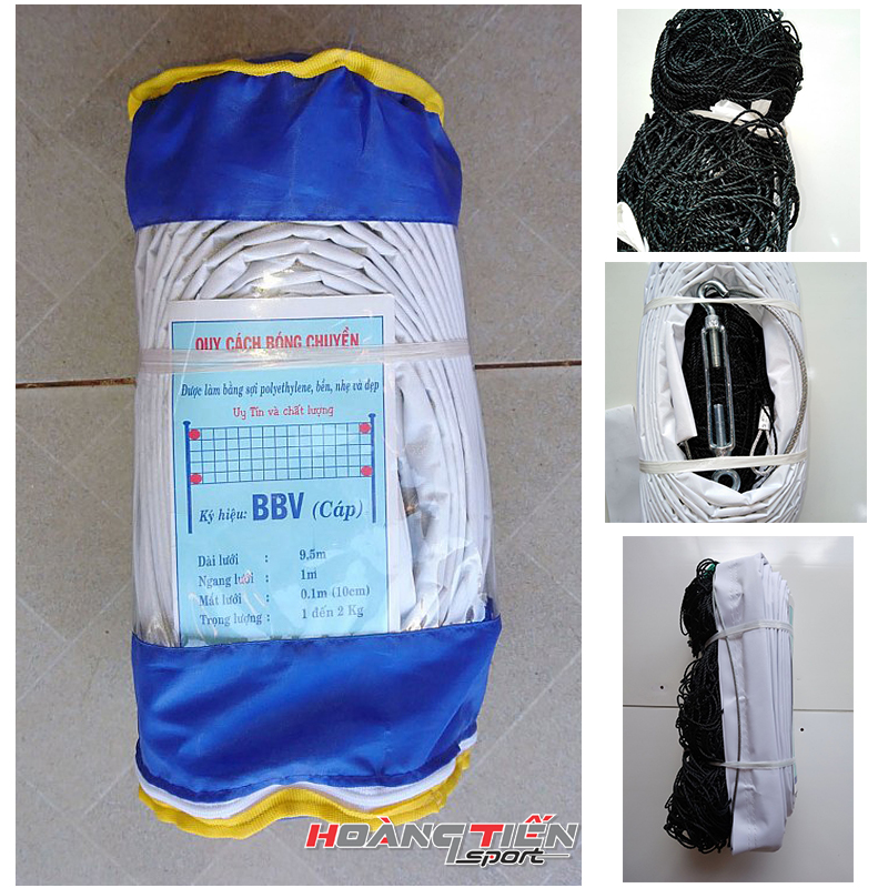 Lưới Bóng Chuyền Sợi Cước Cáp Thép BBV