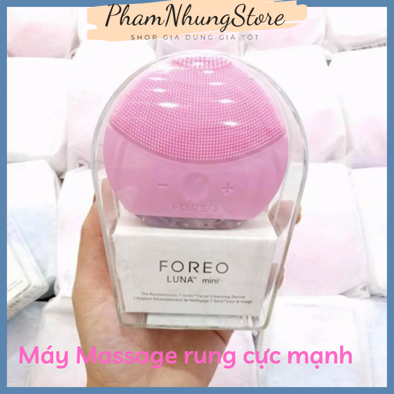 Máy rửa mặt cao cấp foreo - massage da mặt rung sóng siêu âm cực mạnh rửa sạch sâu da mặt