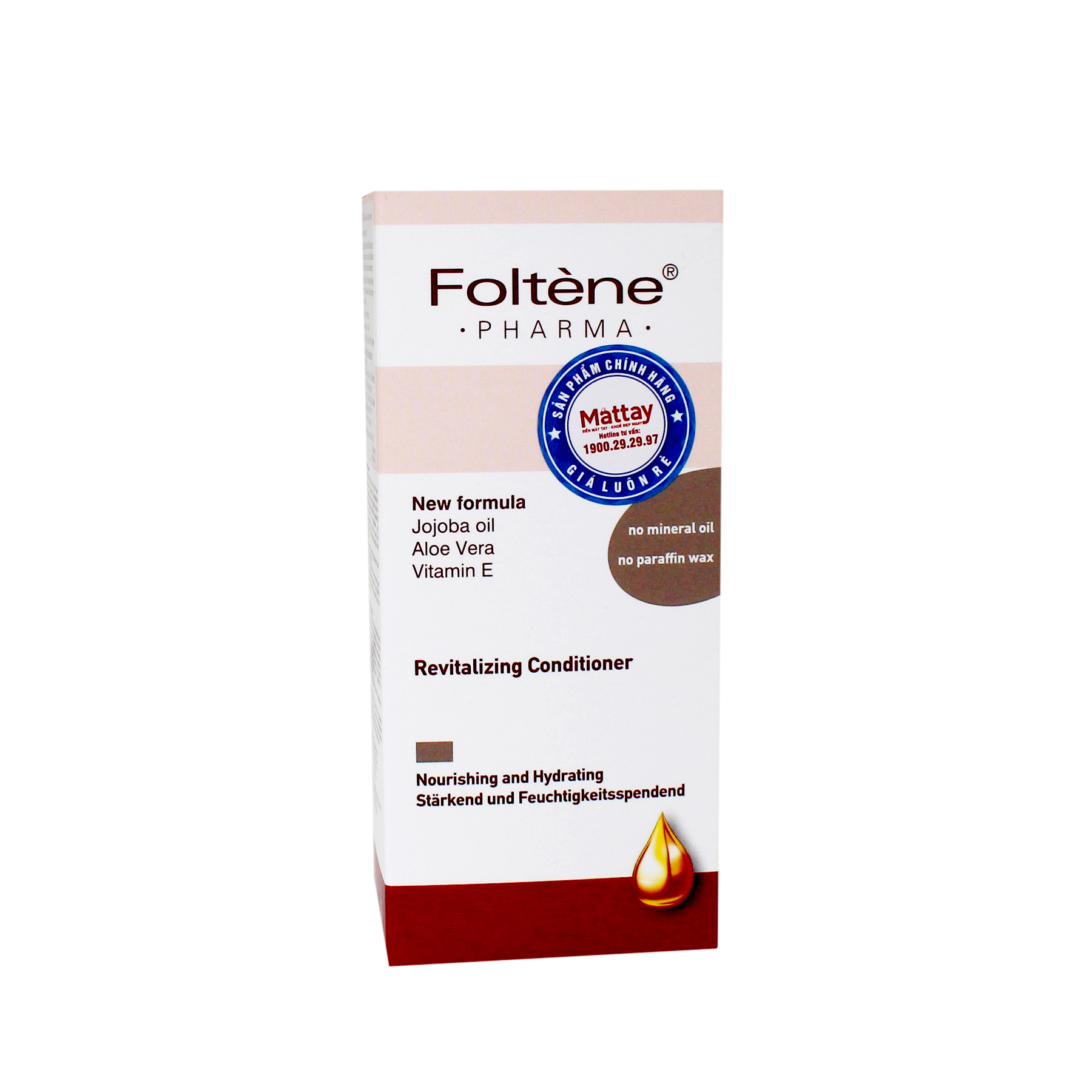 Dầu xả phục hồi tóc hư tổn tóc gãy rụng Foltene 150ml