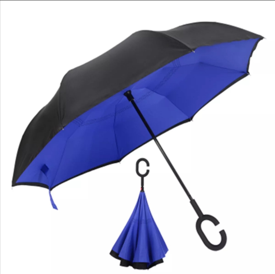 Ô gấp ngược. Dù đi mưa rút ngược thông minh. Đường kính 120cm, cao 85cm