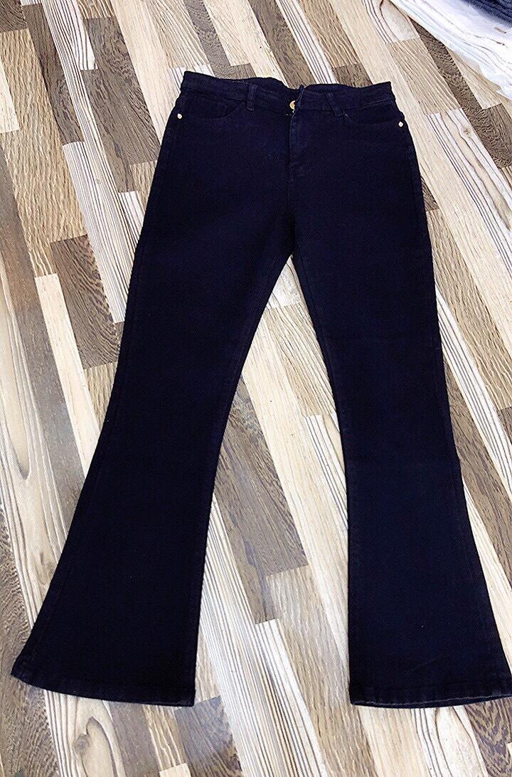 [HCM]Quần ống loe 2 màu trắng và đen co giãn phom đẹp