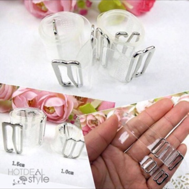 Dây Áo Lót Trong Suốt sợi dẹt