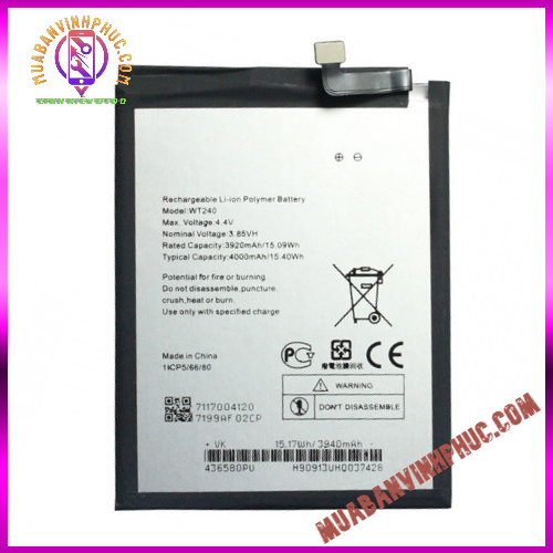 Pin nokia 3.2 / wt240,dung lượng 4000mah / bảo hành 12 tháng - mbvp.com