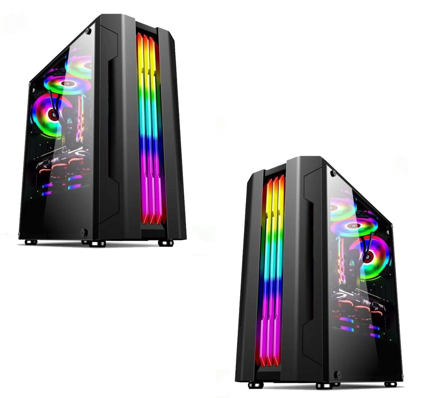 Vỏ case máy tính aap g05 gaming hông trong suốt có thế gắn led mẫu cực đẹp thùng máy tính siêu bền mẫu đẹp bán chạy