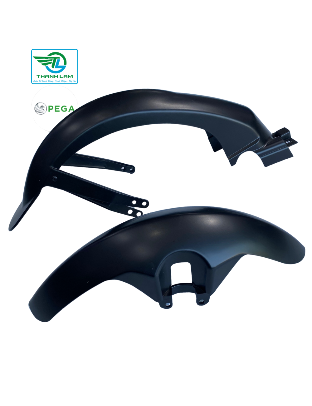 Pair of cap a Pega electric bicycle mudguard (matte black)-Original