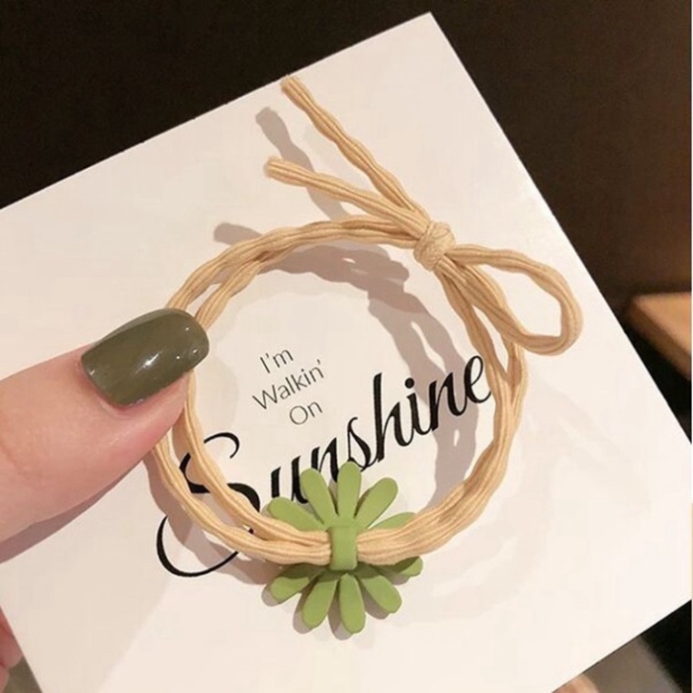 Dây Buộc Tóc Bông Cúc Xinh Xắn Ulzzang Siêu Hot - Dây Cột Tóc Bông Cúc Nhiều Màu Sắc Dâu Tây Bông Hoa Tuyết Siêute