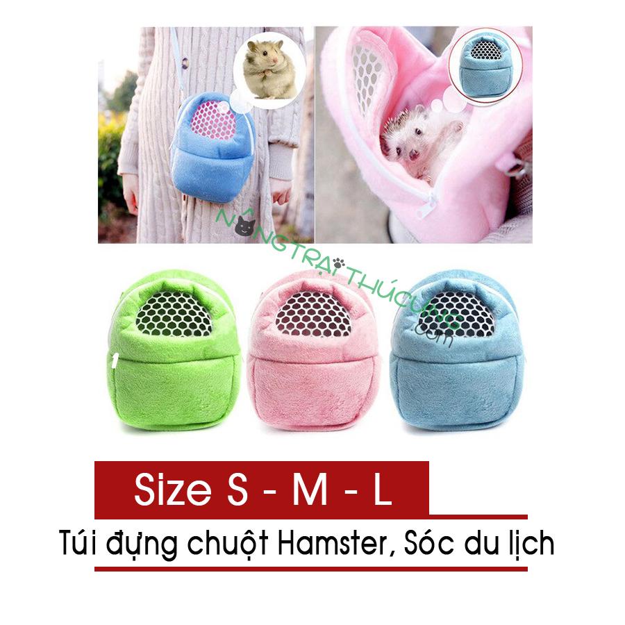 Túi đựng chuột Hamster Bọ Sóc du lịch êm ái thoáng khí - Nhiều size - [Nông Trại Thú Cưng]