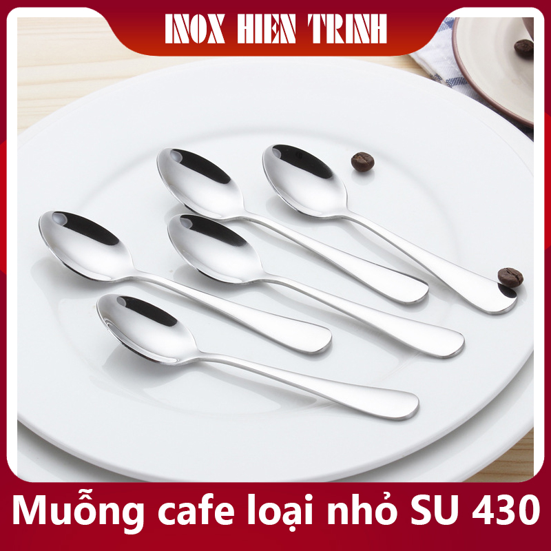 Combo 5 Muỗng Cafe Loại Nhỏ Inox Dày Bóng.Đẹp -Thìa Trà-Ăn Bánh Plant-Trứng Lộn..