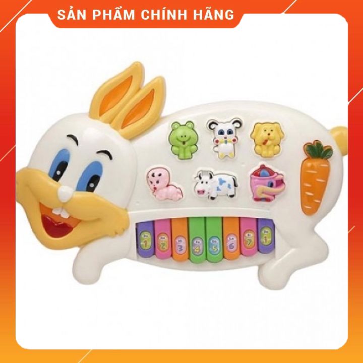 [Rẻ Vô Địch] Đàn Piano Hình Con Vật Đáng Yêu Hình Con Bò, Thỏ, Lợn Cho Bé Trai, Bé Gái - Đồ Khuyến Mãi Giá Tốt