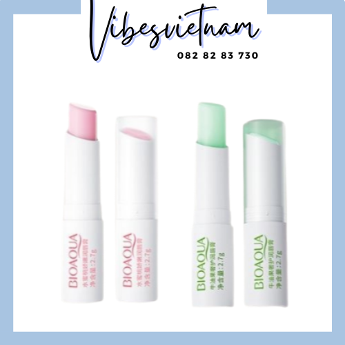 Son dưỡng bioaqua hương đào, bơ dạng thỏi - Dưỡng da chăm sóc môi mềm căng mọng môi vibesvietnam