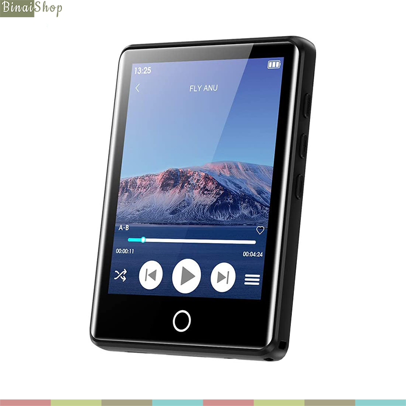Ruizu m6 - máy nghe nhạc màn hình cảm ứng 2.8 inches, bluetooth 5.0, loa ngoài, pin 50h, hỗ trợ thẻ nhớ 128gb