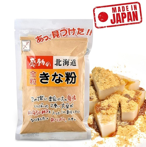 MADE IN JAPAN -  Bột Đậu Nành Pha Sữa Topping Làm Bánh Kinako Hokkaido 145Gr Từ Đậu Nành Nguyên Hạt Đặc Sản Hokkaido Nhật Bản