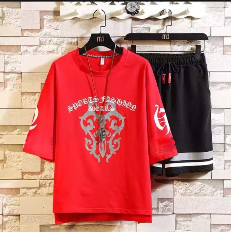 Set bộ nam họa tiết chữ phong cách