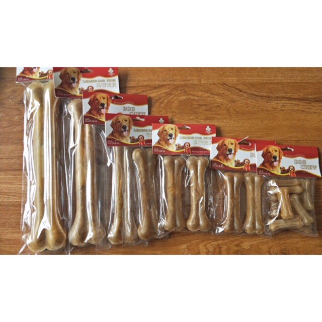 Xương da bò gặm sạch răng cho chó - 30cm