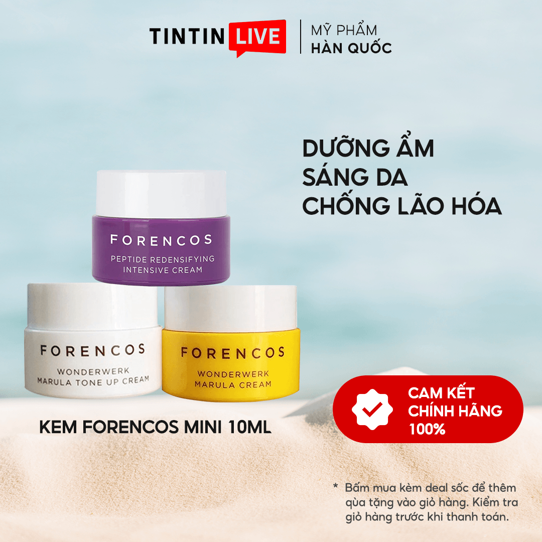 Kem dưỡng trắng da Forencos mini 10ml chính hãng Hàn Quốc