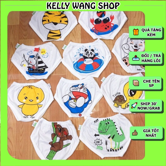 Combo 10 quần chip chục mông thú cho bé ch200-2204 -kellywang