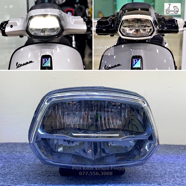 Bộ đèn pha leda 2 tầng vespa sprint mẫu 2023 hàng hãng