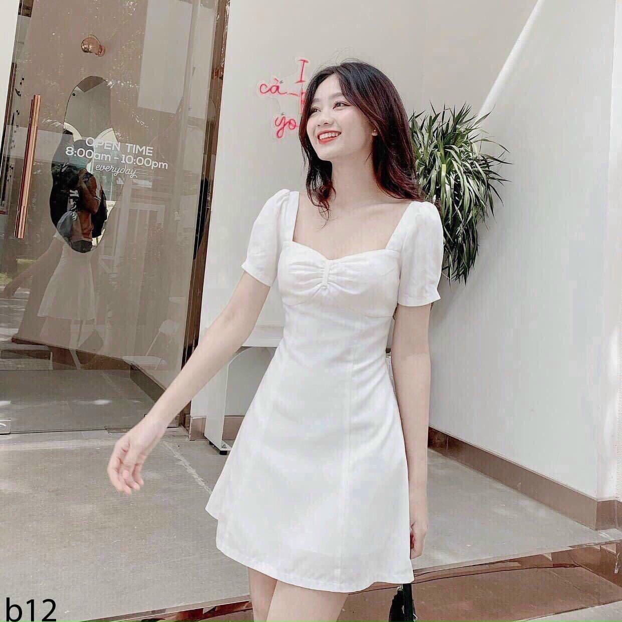 Váy đầm nữ có nhún ngực cực ky đẹp lun