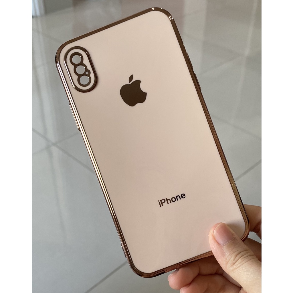 Ốp lưng iphone xi dẻo viền vuông độ iphone 12 cho Iphone X