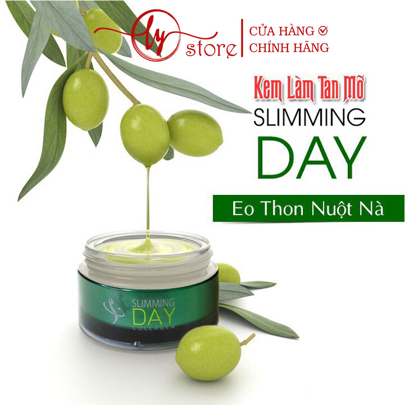 Kem tan mỡ slimming body, kem lạnh slimming day collagen tan mỡ bụng cấp tốc chính hãng hộp 200g - poly beauty