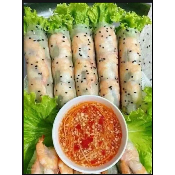 Bánh tráng nhúng mè đen loại 1- đặc sản Phan Rang - Tháp Chàm