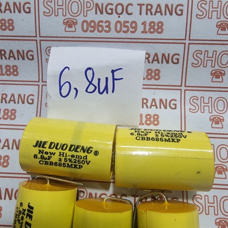 Tụ lọc phân tần loa 6.8 mf - 250v