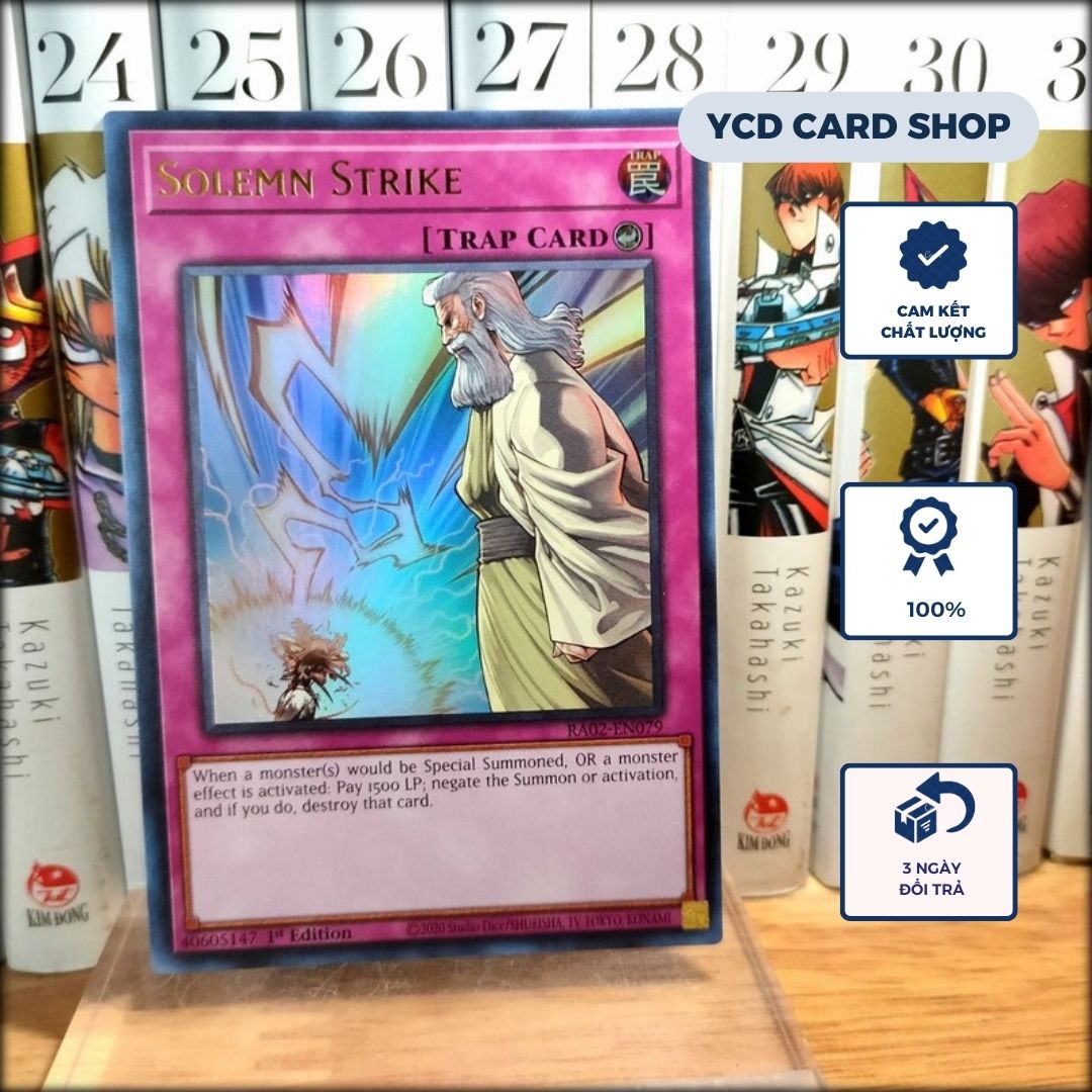 Thẻ Bài Yugioh Chính Hãng Solemn Strike