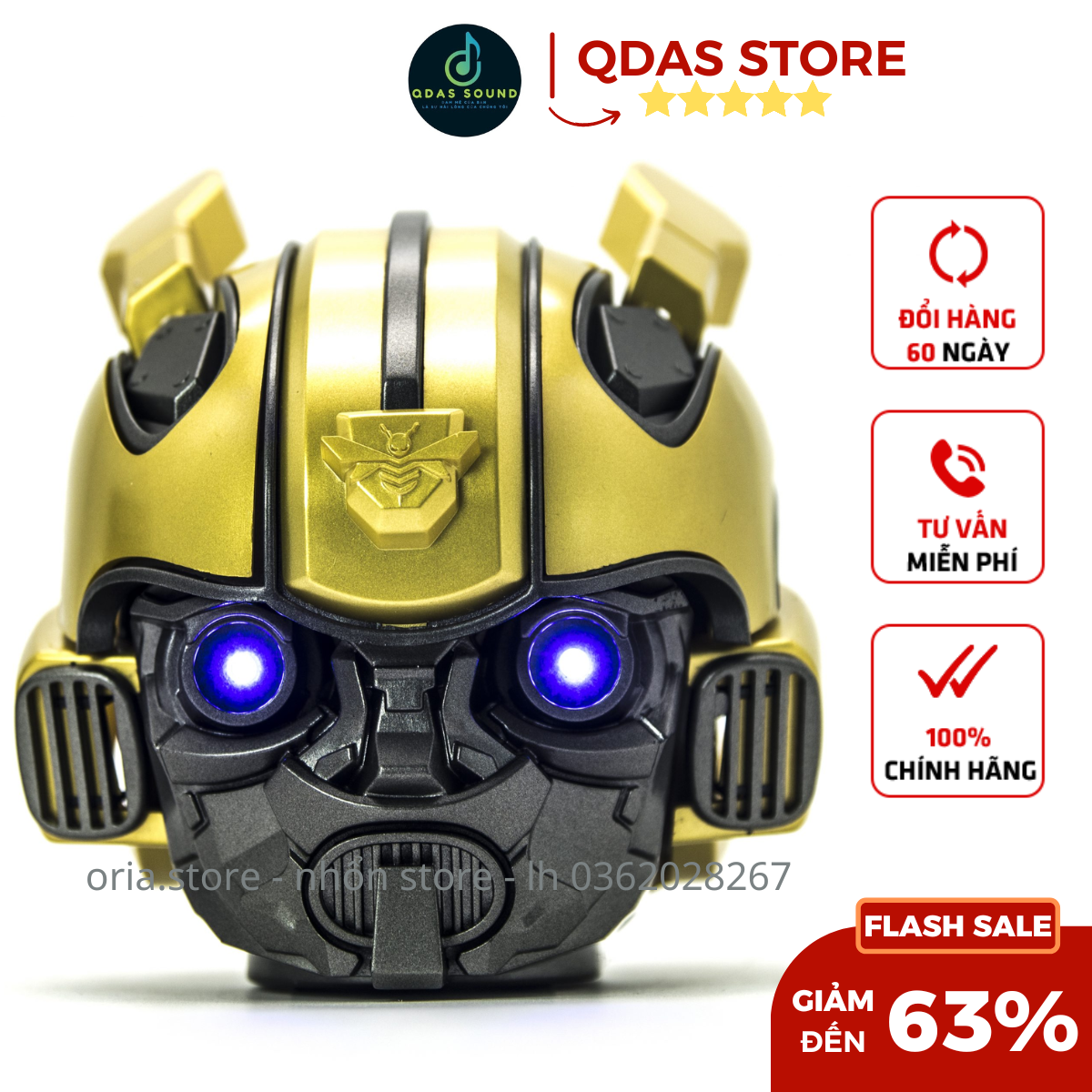 Loa bluetooth bumbelbee transformer loa decor bảo hành chính hãng 24 tháng