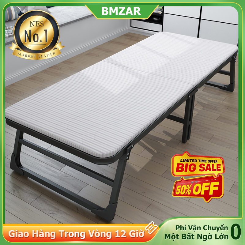  BMZAR Giường gấp 1.9m đơn giản tiện lợi cho người lớn khung thép chắc chắn chất lượng cao giảm giá 50% 