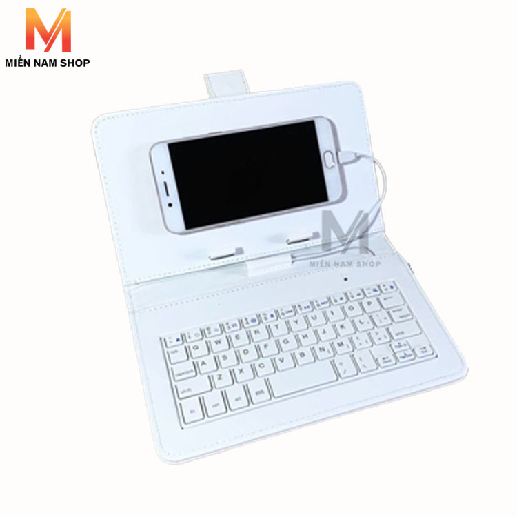 (HCM) Bao da tích hợp bàn phím cho điện thoại - máy tính bảng 4.5 - 7 inch cho hệ điều hành android