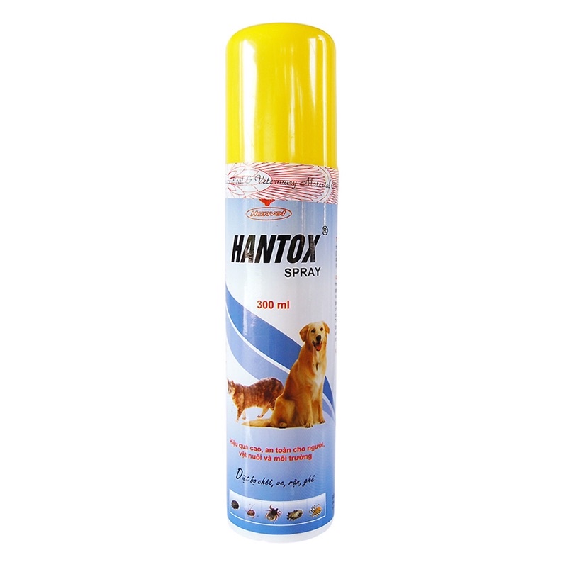 Hantox spray - Diệt bọ chét, ve, rận, ghẻ