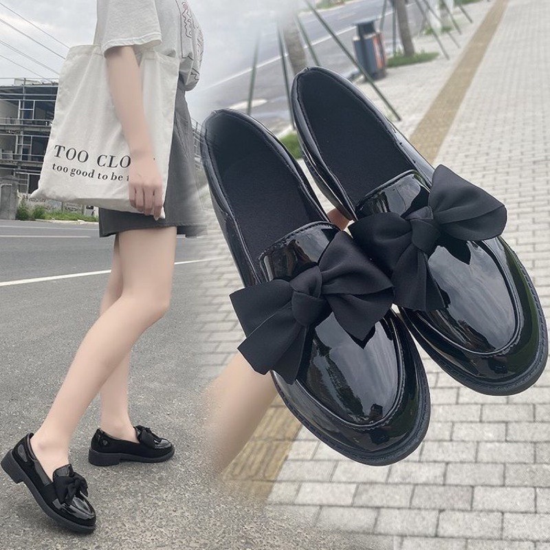 Giày tiểu thư gắn nơ xinh xắn mấu cực đẹp NƠ 2)
