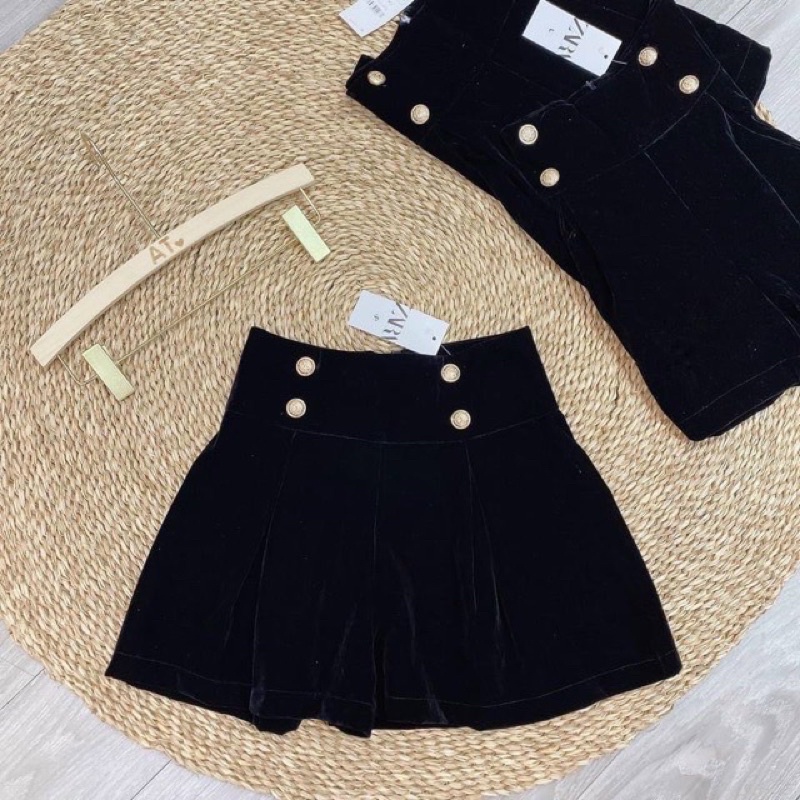 XẢ KHO LẺ SIZE - Quần short nhung cạp cao 4 cúc siêu hot hit, quần short nhung nữ thời trang
