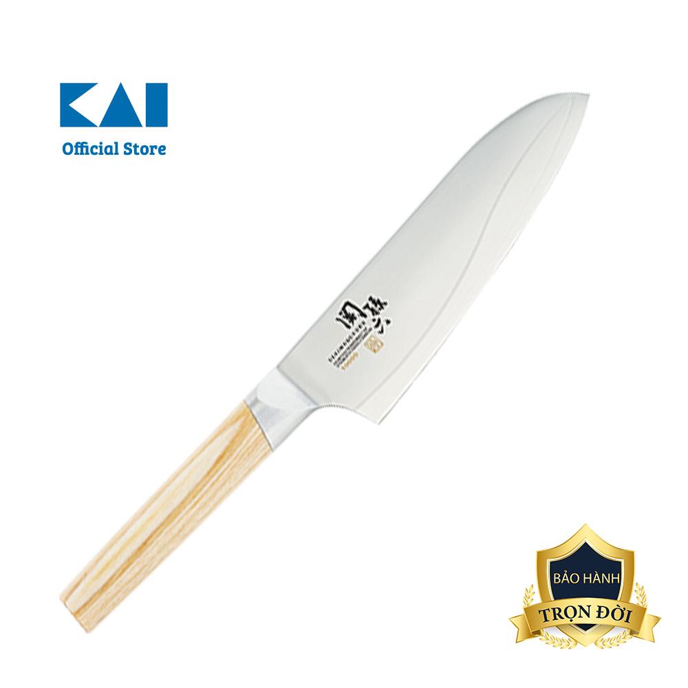 Dao làm bếp nhật cao cấp kai 10000cl santoku - dao thái đa năng ae5254