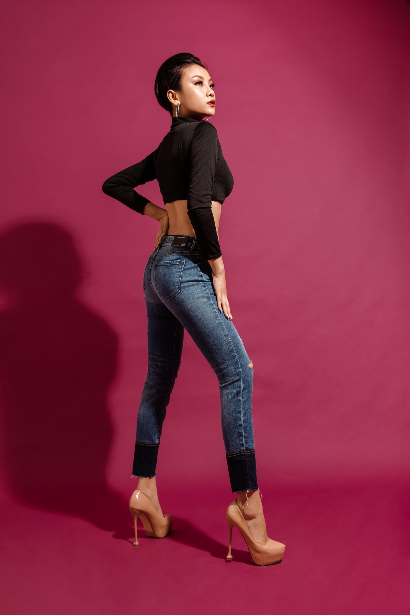 Quần jean nữ dáng skinny V-SIXTYFOUR - 120WD2081F1950