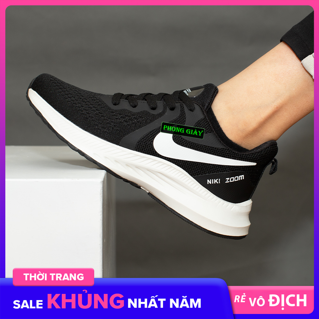 Giày Sneaker Nữ Giày Thể Thao Nữ F16 Màu Đen Trắng giày chạy bộ nữ giày thời trang nữ