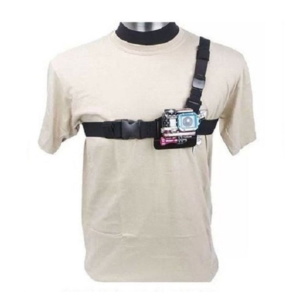 Dây đeo ngực cho máy quay hành động Gopro, Sjcam, Xiaomi Yi kiểu 3 dây