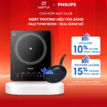 [QUÀ TẶNG HẤP DẪN - SLCH] Bếp từ đơn Philips HD5830/90 | 8 chế độ| 2000W - Hàng Chính Hãng