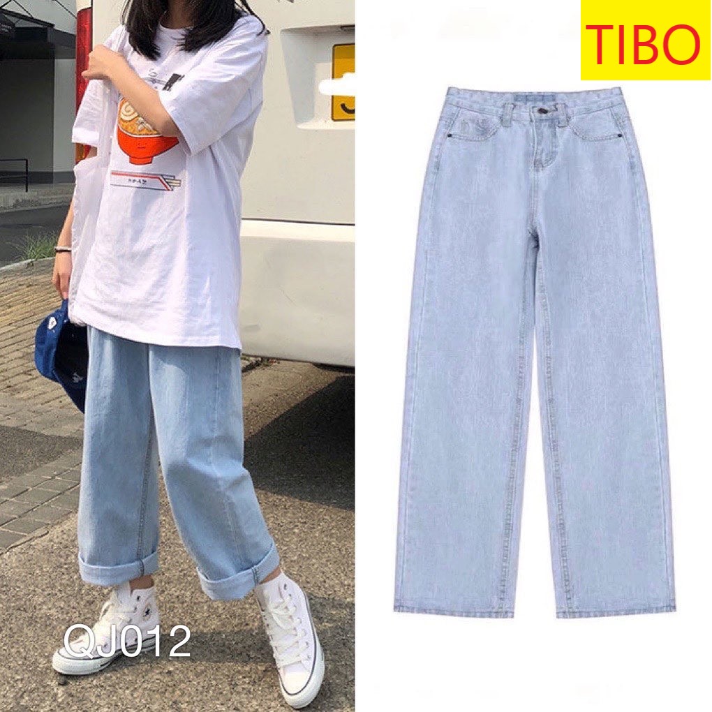 [ FREESHIP, SHOP HỜN LUÔN ] QUẦN JEAN ỐNG RỘNG NỮ LƯNG CAO MÀU XANH NHẠT CAO CẤP TIBO, QUẦN JEAN ĐI HỌC SIÊU CÁ TÍNH CỰC BỤI, THỜI TRANG THEO ĐUỔI PHONG CÁCH