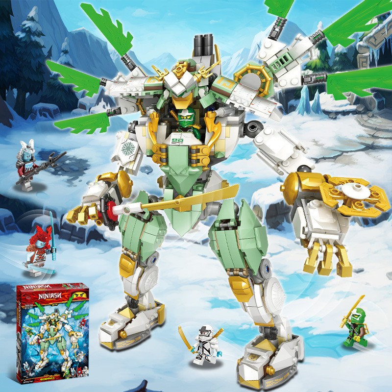 Xếp hình người máy robot lloyd’s titan mech 4020 ninja 929 khối