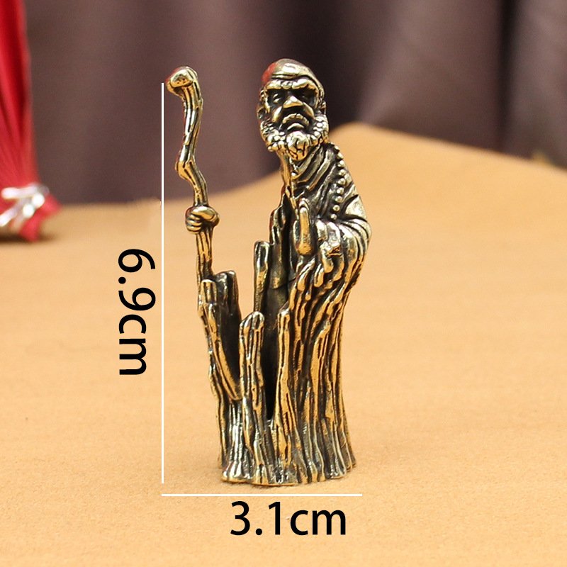 Tượng Phong Thủy Hình Bồ Đề Đạt Ma (Kích Thước: 6.6cm x 2.8cm)