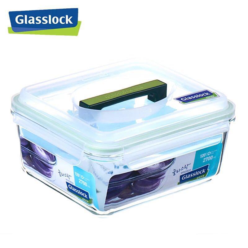 Hộp thủy tinh cường lực glasslock mhrb270 2700ml hàn quốc - larva store