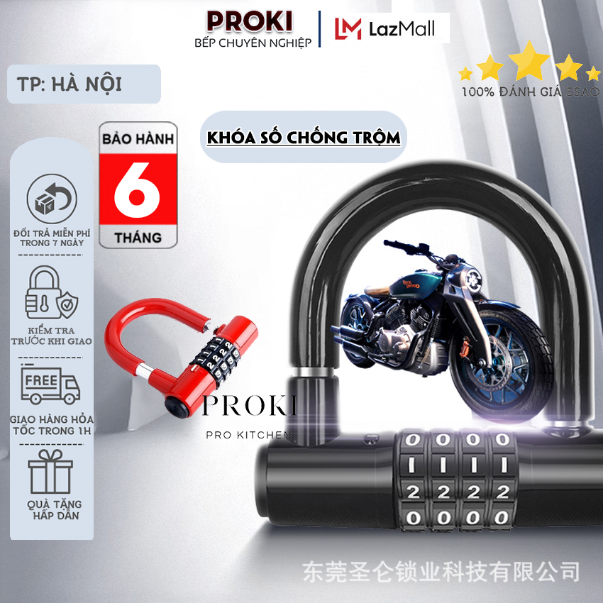 Ổ Khóa 4 Số Chữ U Chống Trộm, khóa không cần chìa - ổ khóa dạng khẩu 4 số Ổ khóa chống cắt, ổ khóa chống cưa, đập, khóa cửa nhà, xe máy, xe đạp, khóa vali, khoá thông minh, ổ khoá đa năng - Sứa Closet